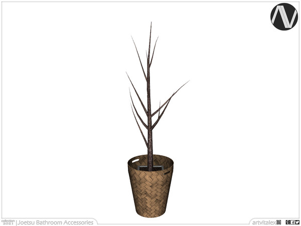 Sims 4 — Joetsu Dry Plant by ArtVitalex — Bathroom Collection | All rights reserved | Belong to 2021 ArtVitalex@TSR -