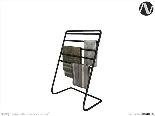 Sims 4 — Joetsu Towel Holder Stand by ArtVitalex — Bathroom Collection | All rights reserved | Belong to 2021