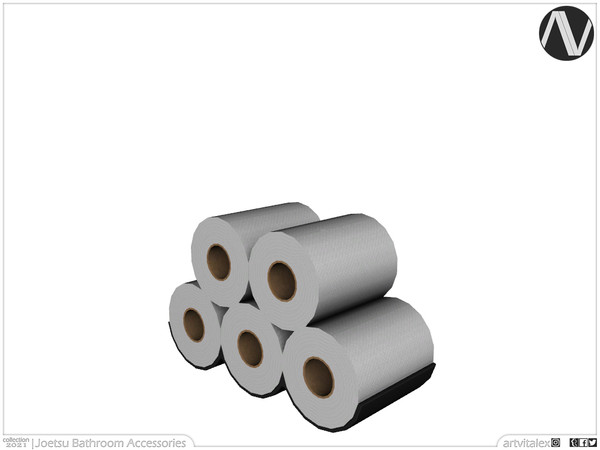 Sims 4 — Joetsu Toilet Paper Storage by ArtVitalex — Bathroom Collection | All rights reserved | Belong to 2021