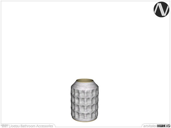 Sims 4 — Joetsu Vase With Carved Shape by ArtVitalex — Bathroom Collection | All rights reserved | Belong to 2021
