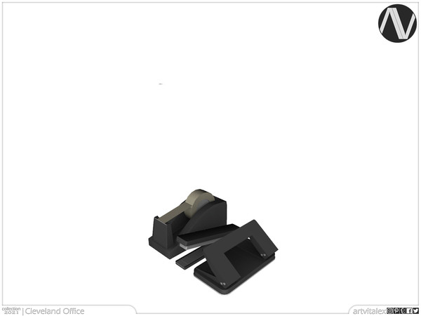 Sims 4 — Cleveland Stapler, Tape Dispenser And Puncher by ArtVitalex — Office And Study Room Collection | All rights