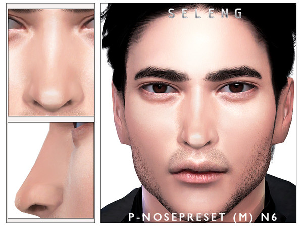 Sims 4 — P-Male Nosepreset N6 [Patreon] by Seleng — -Cas nose preset- Male only Teen to Elder Custom Thumbnail It will