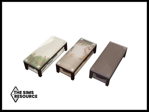 Sims 4 — Snowbird Coffee Table by seimar8 — Maxis match coffee table, decorated with pine cones, spiced orange slices and