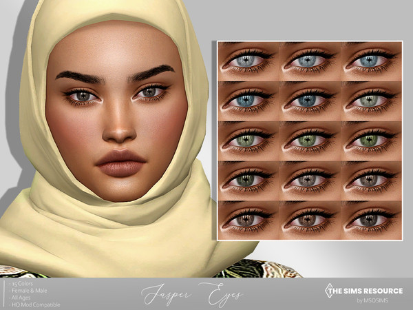 Sims 4 — Jasper Eyes by MSQSIMS — These Eyes are available in 15 colors. It is suitable for Female/Male from Infant-