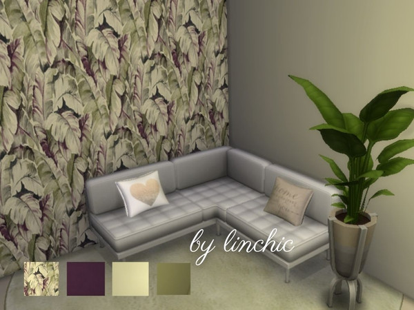 Sims 4 — Flow wow by linchic by linchic2 — I have created wonderful wallpapers for you in 4 colors. 3 of them without a