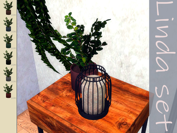 Sims 4 — [SJB] Linda set plant by Ylka by Ylka — This is a plant. Has 6 colors. You can see all the colors in the photo