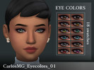 Sims 4 — CarlosMG_Eyecolors_01 by CarlosMG — These eye colors are independent of the base game eye colors. 18 swatches.