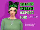Sims 4 — Billie Eilish Inspired Hair recolour by Oneandonly22 — This is a Billie Eilish inspired hair recolour I did of