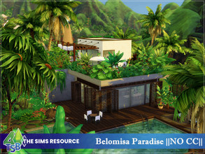 Sims 4 — Belomisa Paradise || NO CC || by Bozena — The house is located in the Ohan'ali .Sulani. Lot: 40 x 30 Value: $