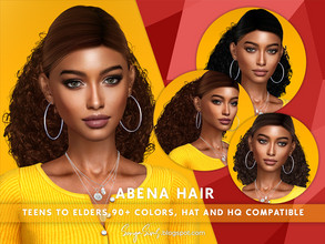 Sims 4 — Abena Hair (Early Access on Patreon) by SonyaSimsCC — - Tied afro hair for your sims! Hope you like it. - All
