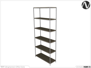 Sims 3 — Binghamton Shelf With Flat by ArtVitalex — Office And Study Room Collection | All rights reserved | Belong to