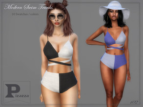 Sims 4 — Modern Swim Trunks by pizazz — Modern Swim Trunks for your sims 4 games. the image above was taken in-game so