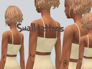 Sims 4 — Small Tattoos! by sofias00 — 4 different cute small black colored tattoos for the left arm. The tattoos are :