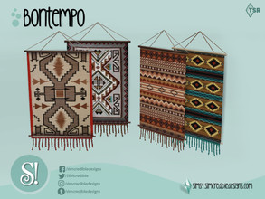 Sims 4 — Bontempo Tapestry by SIMcredible! — by SIMcredibledesigns.com available at TSR 6 colors variations