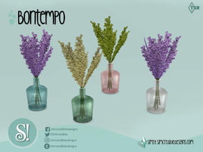 Sims 4 — Bontempo flowers plant in glass by SIMcredible! — by SIMcredibledesigns.com available at TSR 3 colors +