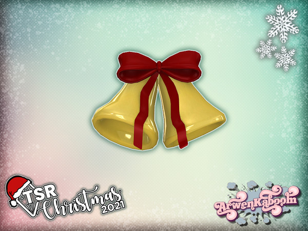 Sims 4 — TSR Christmas 2021 Country Christmas Deco - Bells by ArwenKaboom — Base game Christmas clutter made for the TSR