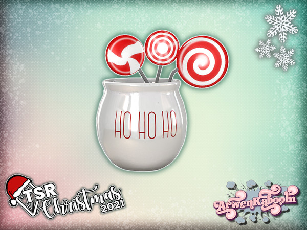 Sims 4 — TSR Christmas 2021 Country Christmas Dec - Bowl With Candies by ArwenKaboom — Base game Christmas clutter made