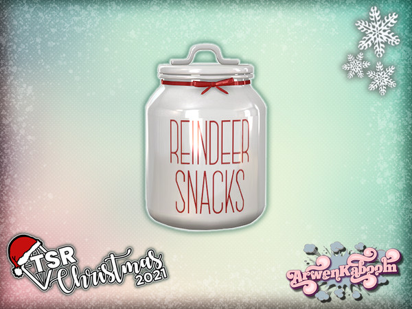 Sims 4 — TSR Christmas 2021 Country Christmas Deco - Cookie Jar by ArwenKaboom — Base game Christmas clutter made for the