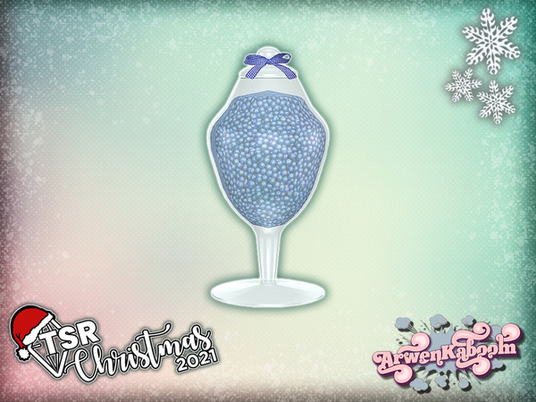 Sims 4 — TSR Christmas 2021 Colorful Christmas Deco - Jar 3 by ArwenKaboom — Base game Colorful Christmas clutter made