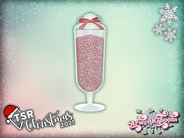 Sims 4 — TSR Christmas 2021 Colorful Christmas Deco - Jar 5 by ArwenKaboom — Base game Colorful Christmas clutter made