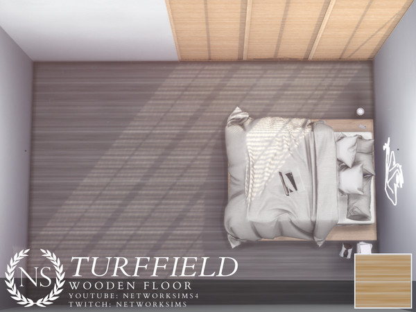 Sims 4 — Turffield Wooden Floor by networksims — A sleek modern floor, with thin planks.