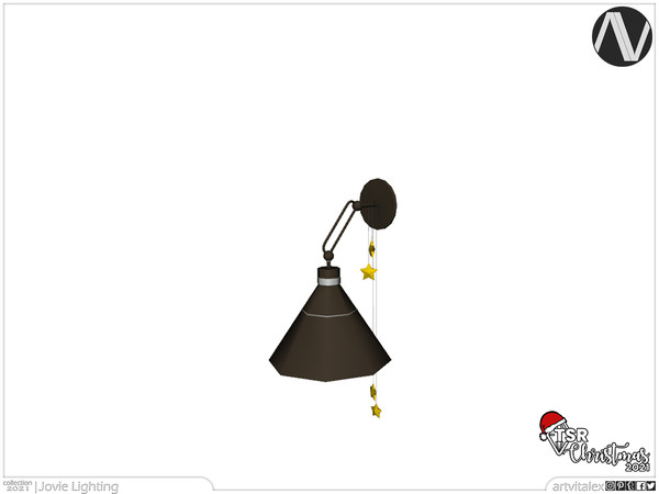 Sims 4 — TSR Christmas 2021 | Jovie Wall Lamp by ArtVitalex — Christmas Collection | All rights reserved | Belong to 2021