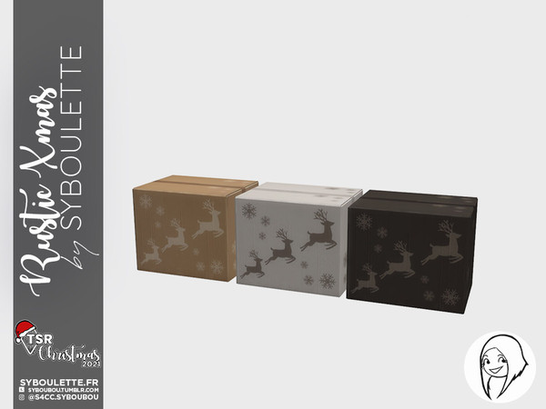 Sims 4 — RusticXmas - Decoration Box (Seasons DLC REQUIRED) by Syboubou — This is the decoration box from the Sesons DLC