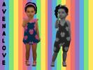 Sims 4 — Aubree's Romper by avenalove2 — Matching Rompers for Twins this is Aubree's Romper