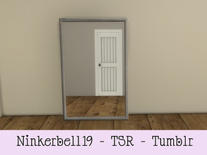 Sims 4 — aria mirror by Ninkerbell19 — wooden standing mirror large in size 8 swatches