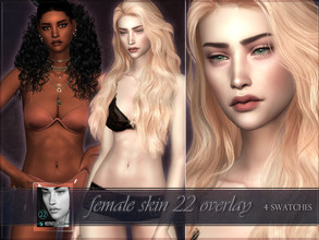 Sims 4 — Female skin 22 - Overlay by RemusSirion — Female Overlay Skin in 4 swatches. The skin does not come with its own