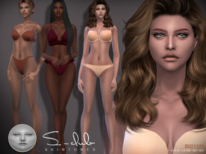 Sims 4 — Soft female skin overlay by S-Club by S-Club — Soft female skintone overlay, with 1 swatche, compatible with all
