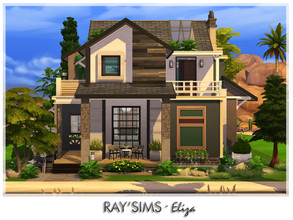 Sims 4 — Eliza by Ray_Sims — This house fully furnished and decorated, without custom content. This house has 2 bedroom