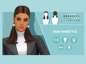 Sims 4 — REM Hairstyle by simcelebrity00 — Hello Simmers! This ariana grande, low pig tail, and hat compatible hairstyle