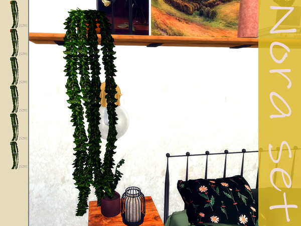 Sims 4 — [SJB] Nora set indoor ivy by Ylka by Ylka — This is a long plant. Has 6 colors. You can see all the colors in