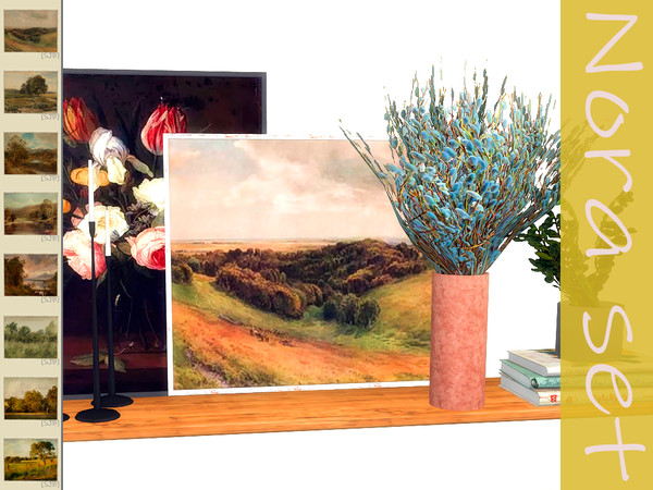 Sims 4 — [SJB] Nora set landscape painting by Ylka by Ylka — This is a landscape painting (not for the wall). Has 8