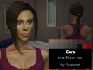 Sims 4 — Shalerei | Low-Pony hairstyle - Cara by Shalerei — Low base ponytail hairstyle for female sims