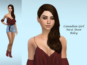 Sims 4 — Riley Canada by Cyber_Slav — Go to the tab Required to download the CC needed. Download everything if you want