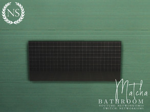 Sims 4 — Matcha Bathroom - Mirror by networksims — A simple two-tile mirror.