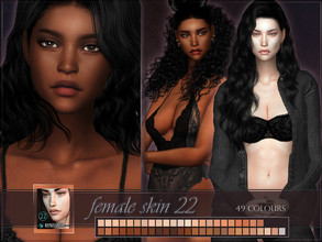 Sims 4 — Female skin 22 by RemusSirion — Full-coverage Female Skin with a broad range of colours. The skin comes with its