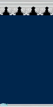 Sims 2 — GOTHIC blue solid by daisylee — designed for Haunted Hollow but can be used anywhere