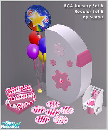 Sims 2 — RCA Nursery Set B - Recolor set 5 by Sunair — RCA Nursery Set B - Recolor set 5 (white)