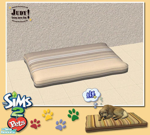 Sims 2 — Judy Classic Pet Pillow - RC03 by judyhugsnoopy — Recolor Maxis Comfy Pet Pillow. Hope you like it :D
