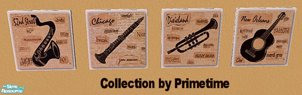 Sims 2 — PT Anji Allen Sound Collection by Primetime024 — This print can be found under B Stroke in your game and