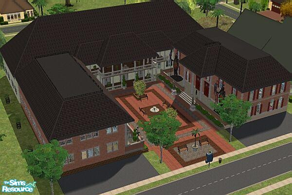 Sims 2 — Cape Cod Collection: Town Square by stephanie_b. — Cape Cod Town Square is an important part of Cape Cod