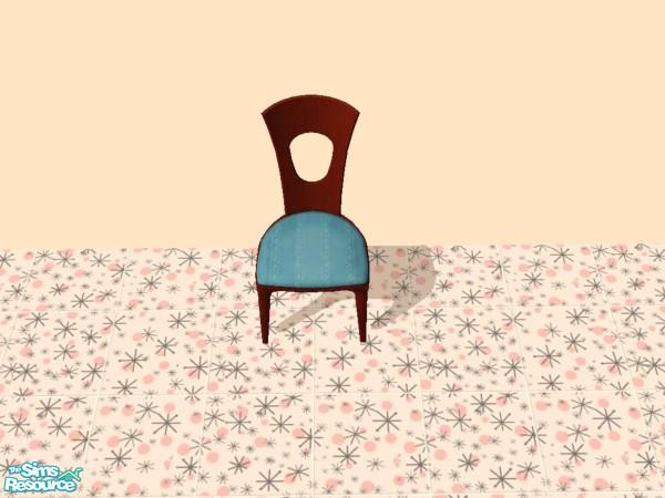 Sims 2 — GL Contorto Dining Chair - Teal by dddrake — Teal