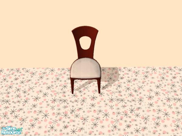 Sims 2 — GL Contorto Dining Chair - Snow-blind Wh by dddrake — Snow-blind White