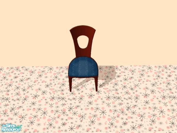Sims 2 — GL Contorto Dining Chair - Royal Blue by dddrake — Royal Blue