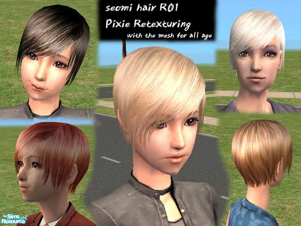 Sims 2 — Pixie retexturing by Seomi — Compatible with All age. Shaking mesh animation is added in teen and child. 