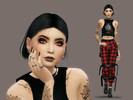 Sims 4 — Stephanie Gothique by catkatou — Download all CC's listed in the Required Tab to have the sims like in the