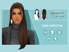 Sims 4 — Lana Hairstyle by simcelebrity00 — Hello Simmers! This lon length, Lana Del Rey inspired, and hat compatible